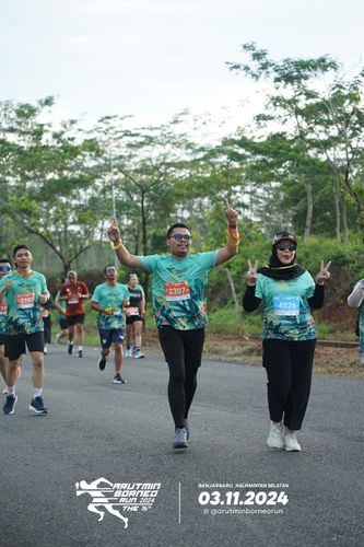 Race photo from Arutmin Borneo Run 2024