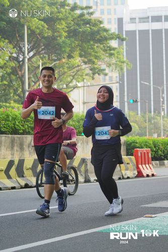 Race photo from Nu Skin Run 10K