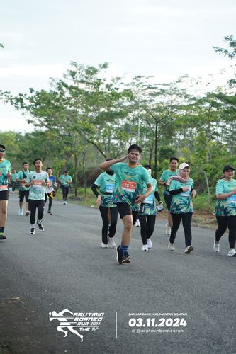 Race photo from Arutmin Borneo Run 2024