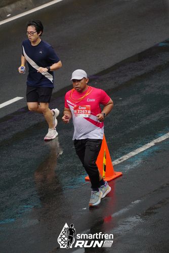 Race photo from Smartfren Run 2024