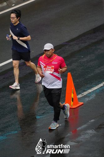 Race photo from Smartfren Run 2024