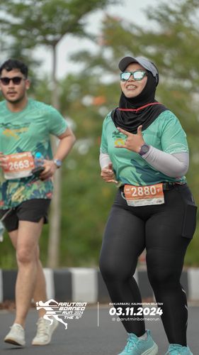 Race photo from Arutmin Borneo Run 2024