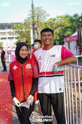 Race photo from Smartfren Run 2025 