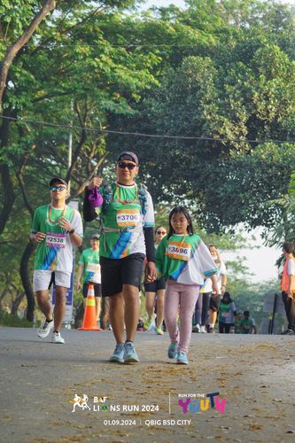 Race photo from BAF LIONS RUN 2024