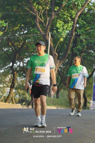 Race photo from BAF LIONS RUN 2024