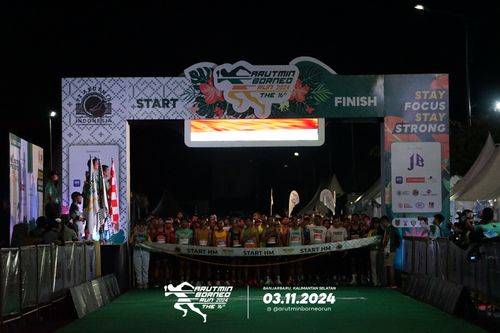 Race photo from Arutmin Borneo Run 2024
