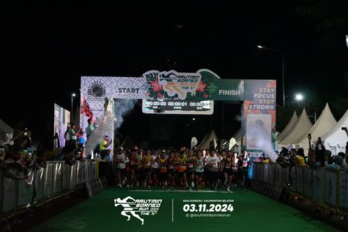 Race photo from Arutmin Borneo Run 2024