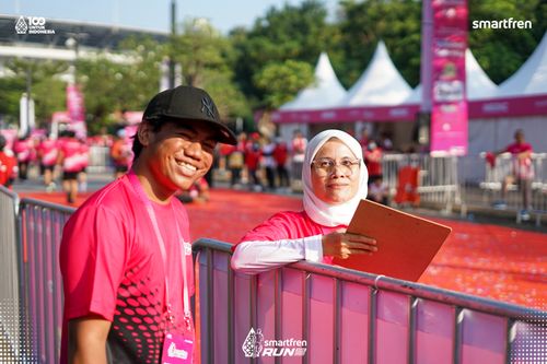 Race photo from Smartfren Run 2025 
