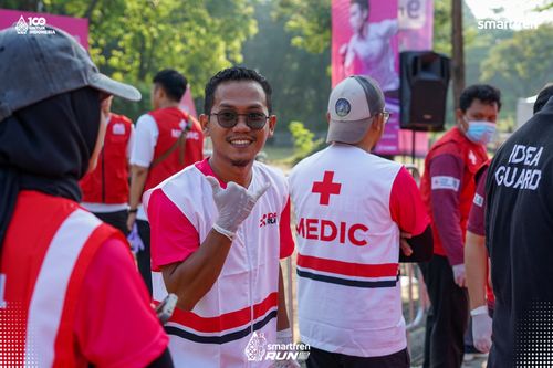 Race photo from Smartfren Run 2025 