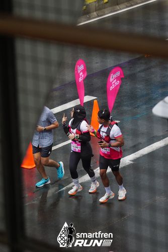 Race photo from Smartfren Run 2024