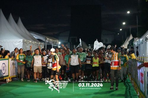 Race photo from Arutmin Borneo Run 2024