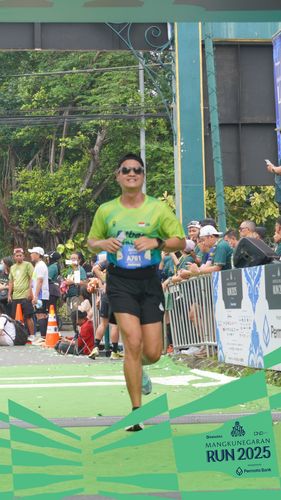 Race photo from Mangkunegaran Run 2025
