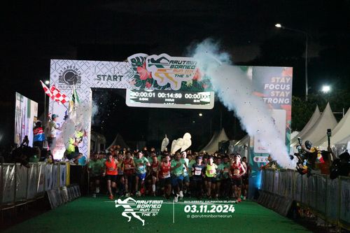 Race photo from Arutmin Borneo Run 2024