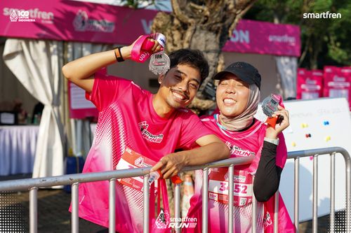 Race photo from Smartfren Run 2025 