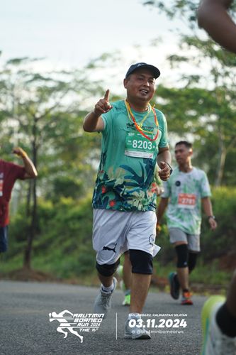 Race photo from Arutmin Borneo Run 2024