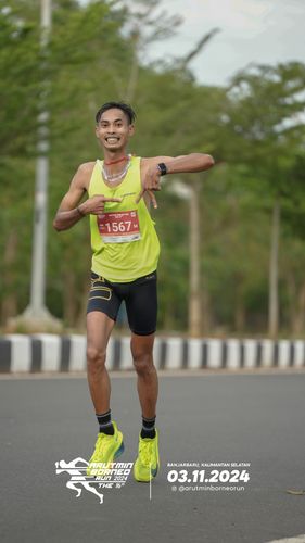 Race photo from Arutmin Borneo Run 2024