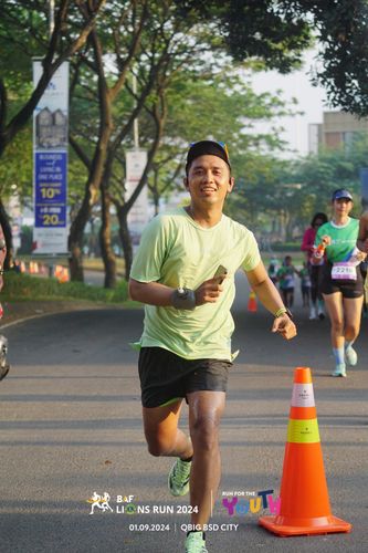 Race photo from BAF LIONS RUN 2024