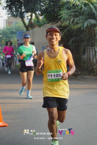 Race photo from BAF LIONS RUN 2024