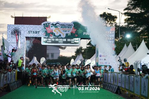 Race photo from Arutmin Borneo Run 2024