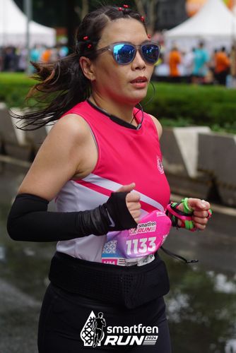 Race photo from Smartfren Run 2024