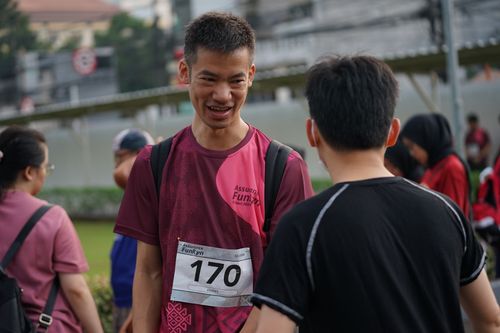 Race photo from Assurance Fun Run 2024