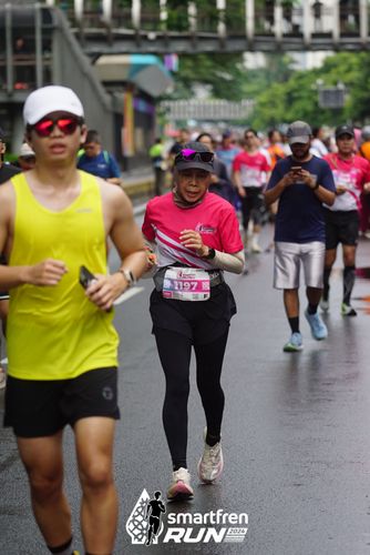 Race photo from Smartfren Run 2024