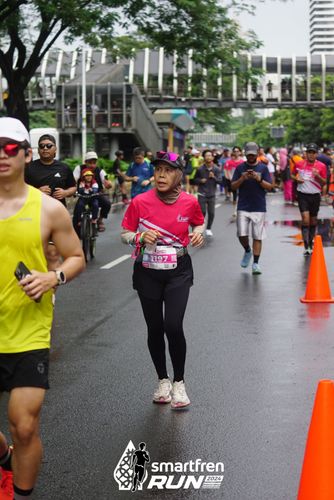 Race photo from Smartfren Run 2024