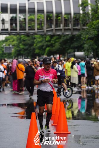 Race photo from Smartfren Run 2024