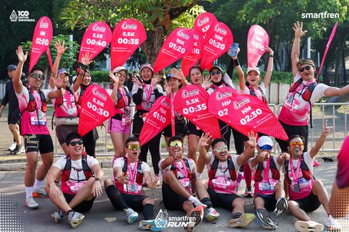Race photo from Smartfren Run 2025 