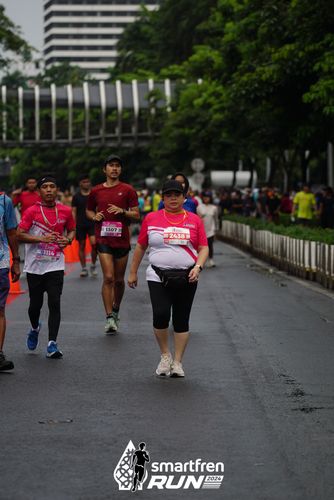 Race photo from Smartfren Run 2024