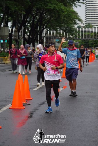 Race photo from Smartfren Run 2024