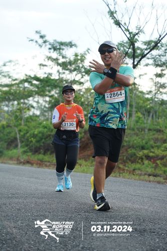 Race photo from Arutmin Borneo Run 2024