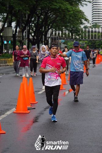 Race photo from Smartfren Run 2024