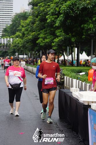 Race photo from Smartfren Run 2024