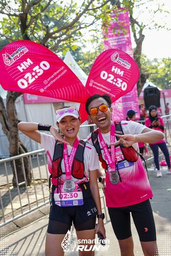 Race photo from Smartfren Run 2025 