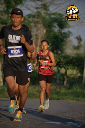 Race photo from Kelud Vertical Challenge 2024