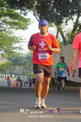 Race photo from BAF LIONS RUN 2024