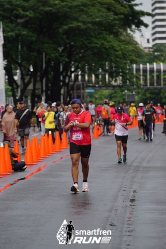 Race photo from Smartfren Run 2024