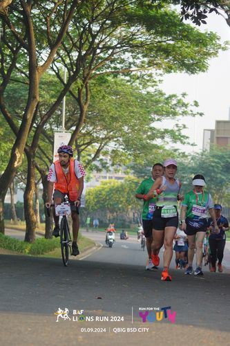 Race photo from BAF LIONS RUN 2024