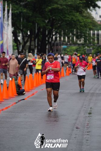 Race photo from Smartfren Run 2024