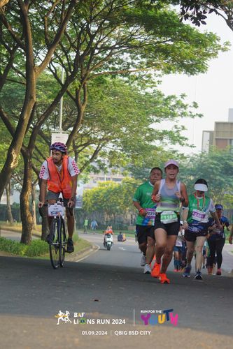Race photo from BAF LIONS RUN 2024