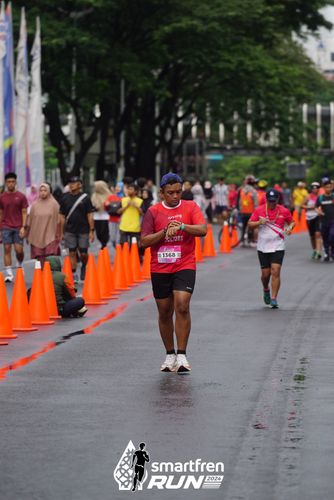 Race photo from Smartfren Run 2024