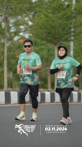 Race photo from Arutmin Borneo Run 2024