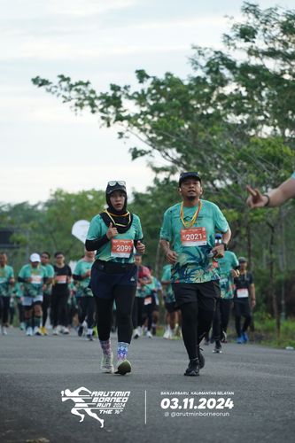 Race photo from Arutmin Borneo Run 2024