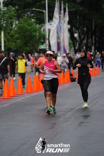 Race photo from Smartfren Run 2024