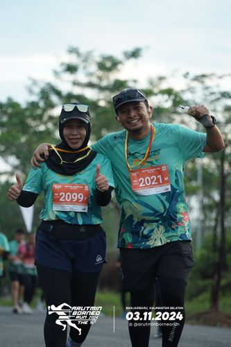 Race photo from Arutmin Borneo Run 2024