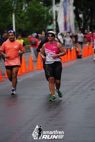 Race photo from Smartfren Run 2024