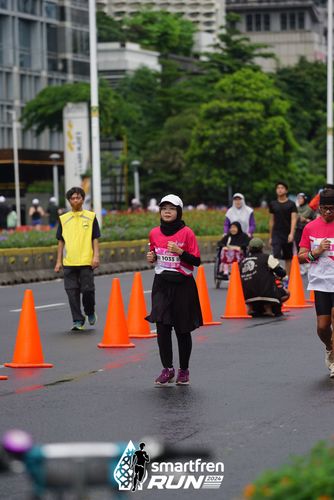 Race photo from Smartfren Run 2024