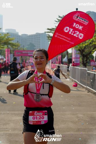 Race photo from Smartfren Run 2025 