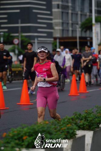 Race photo from Smartfren Run 2024